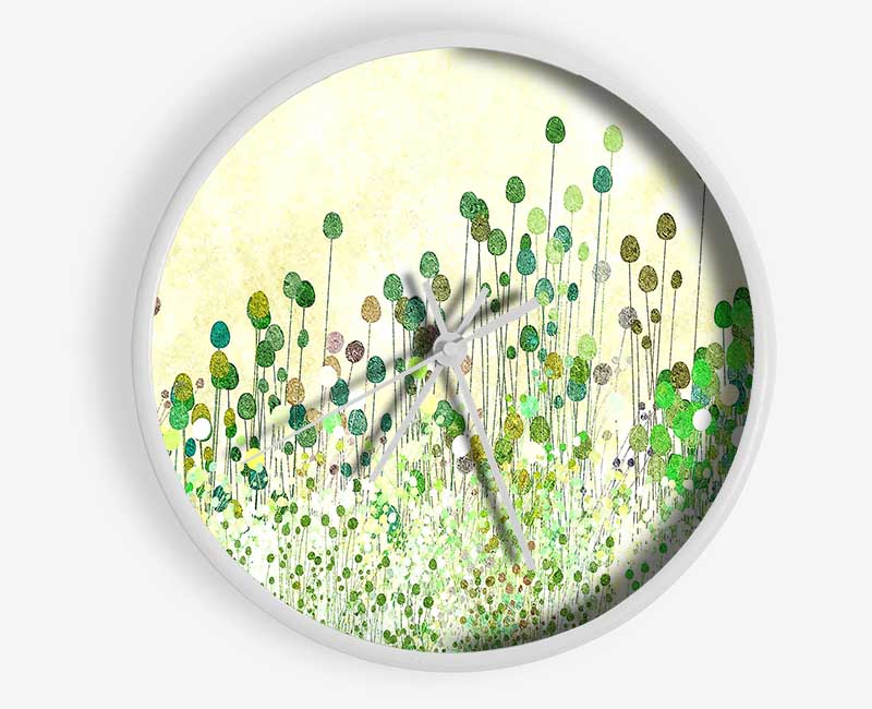 Poppy Buds Vintage Art Clock - Wallart-Direct UK