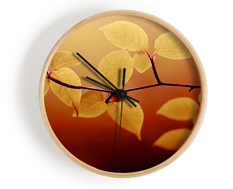 Branch Brown Clock - Wallart-Direct UK