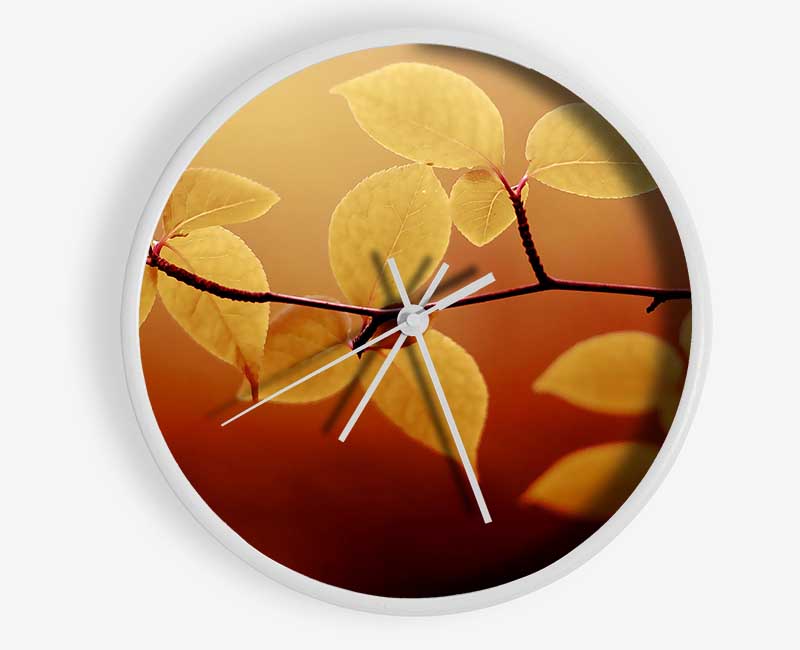 Branch Brown Clock - Wallart-Direct UK