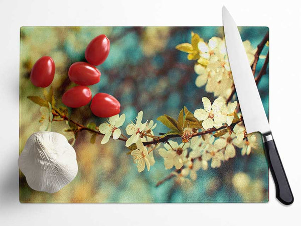 Beautiful Spring Day Glass Chopping Board