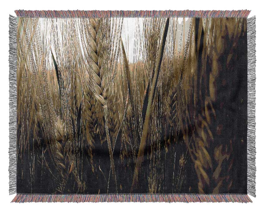 Life Below The Reeds Woven Blanket