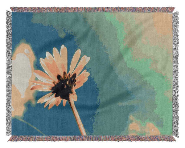 Summer Flower Retro Sunshine Woven Blanket