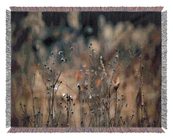 Autumn Just Before Winter Woven Blanket