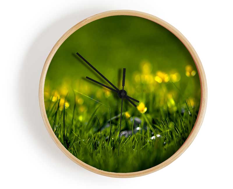 Summer Grass Clock - Wallart-Direct UK