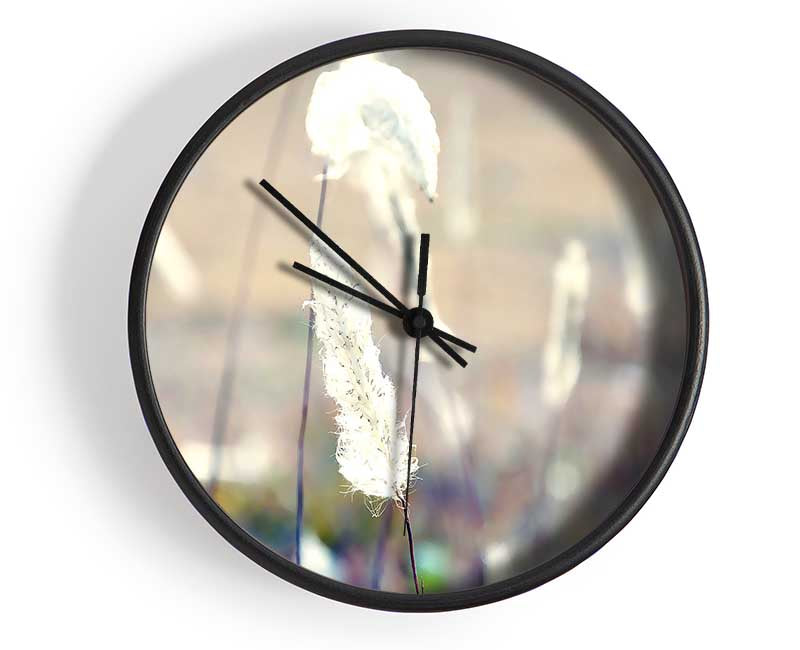 Grass Fluff Summer Clock - Wallart-Direct UK