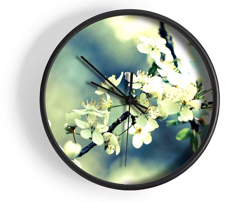 Spring Cherry Blossoms Clock - Wallart-Direct UK