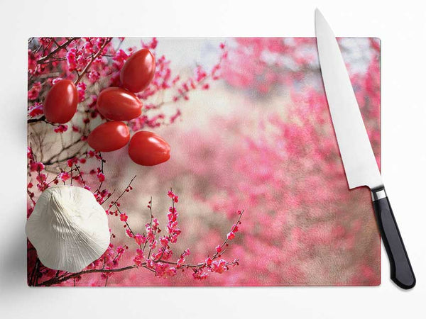 Spring Signs Glass Chopping Board