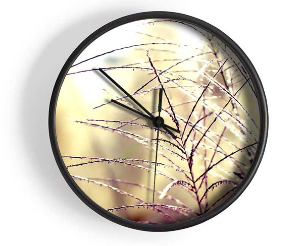 Wildflowers In The Sunlight Clock - Wallart-Direct UK