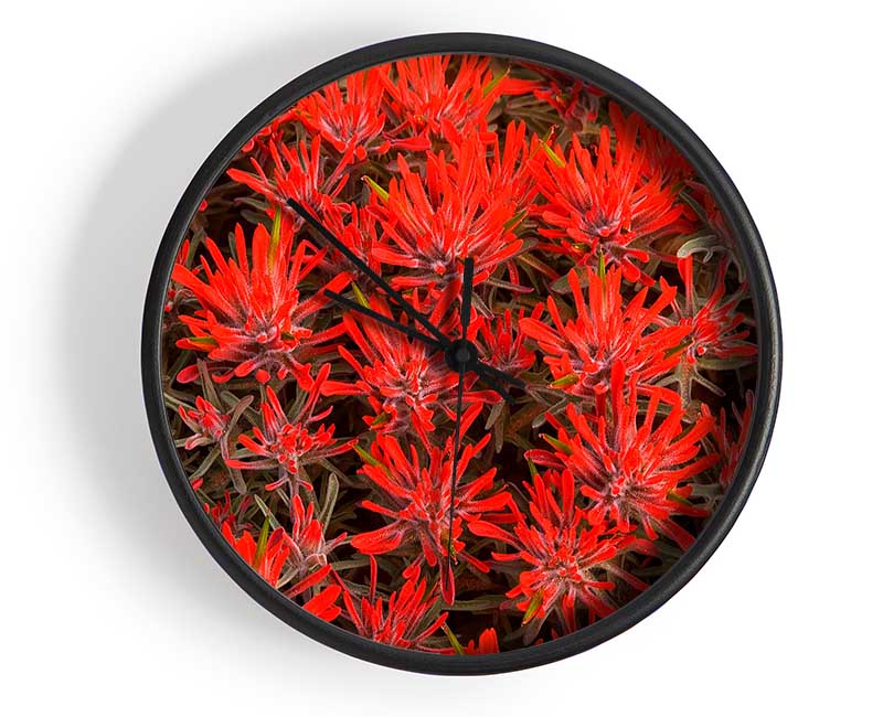 Red Paintbrush Utah Clock - Wallart-Direct UK