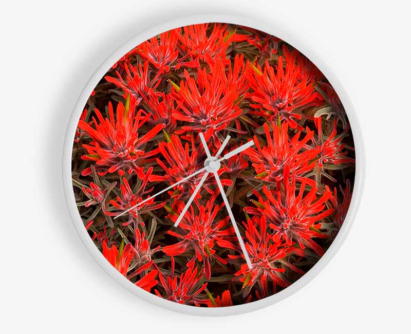 Red Paintbrush Utah Clock - Wallart-Direct UK