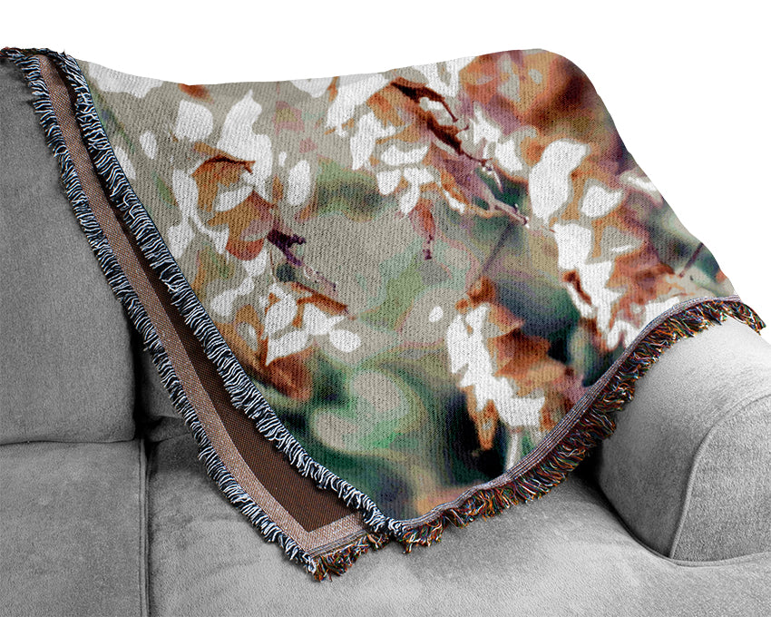 Wild Flowers In Spring Woven Blanket