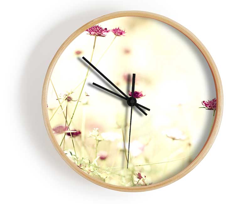 Wildflowers In Stunning Sunlight Clock - Wallart-Direct UK