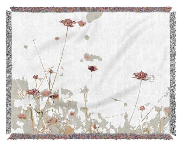 Wildflowers In Stunning Sunlight Woven Blanket