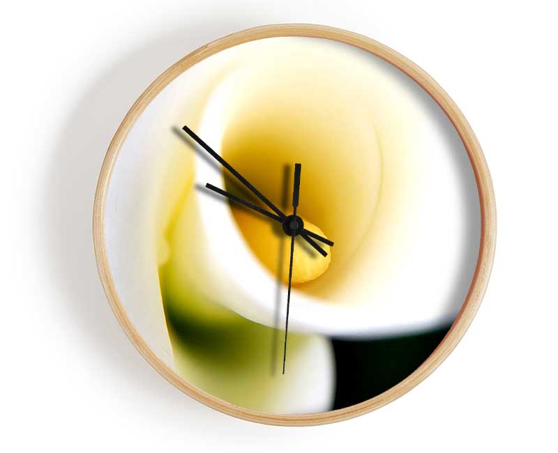 White Calla Lily Clock - Wallart-Direct UK