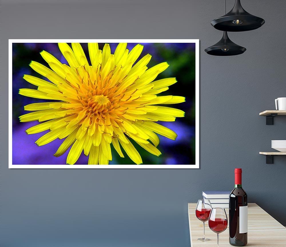 Yellow Wildflower Print Poster Wall Art