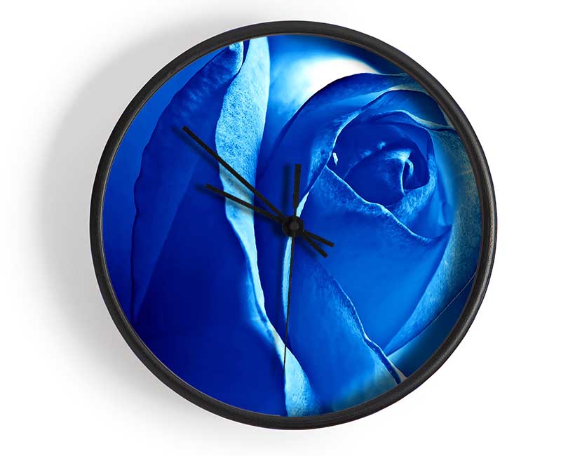 Blue Rose Clock - Wallart-Direct UK