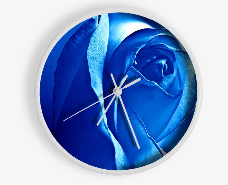 Blue Rose Clock - Wallart-Direct UK