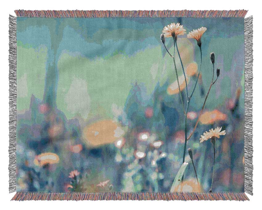 Dandelion Garden Woven Blanket