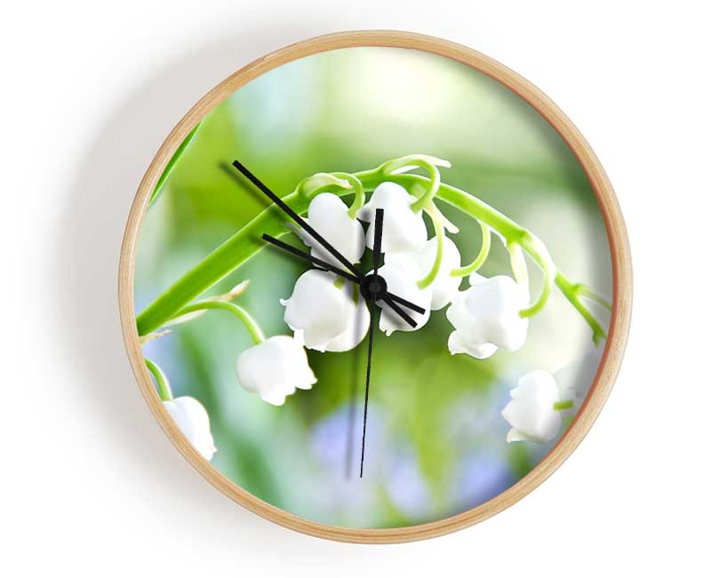 Lily Of The Valley Clock - Wallart-Direct UK