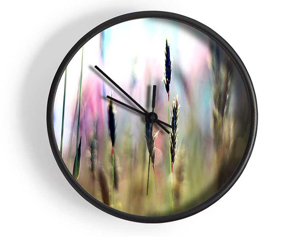 Soft Field Grass Clock - Wallart-Direct UK