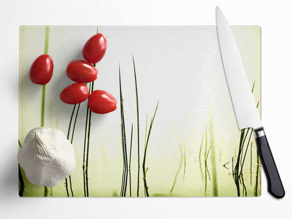 Water Grass Glass Chopping Board