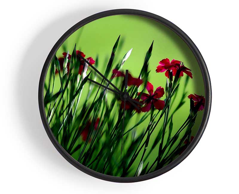 Small Field Flowers Clock - Wallart-Direct UK