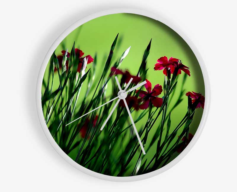 Small Field Flowers Clock - Wallart-Direct UK