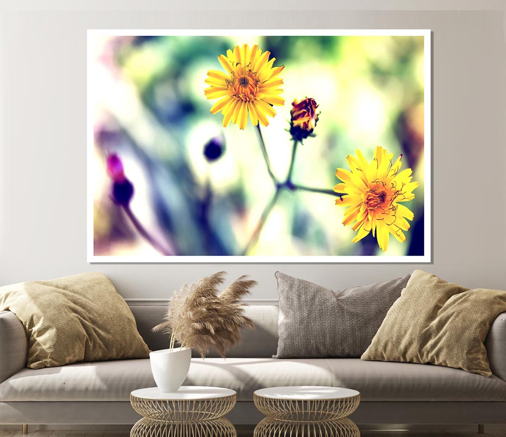 Weed Or Flower Print Poster Wall Art