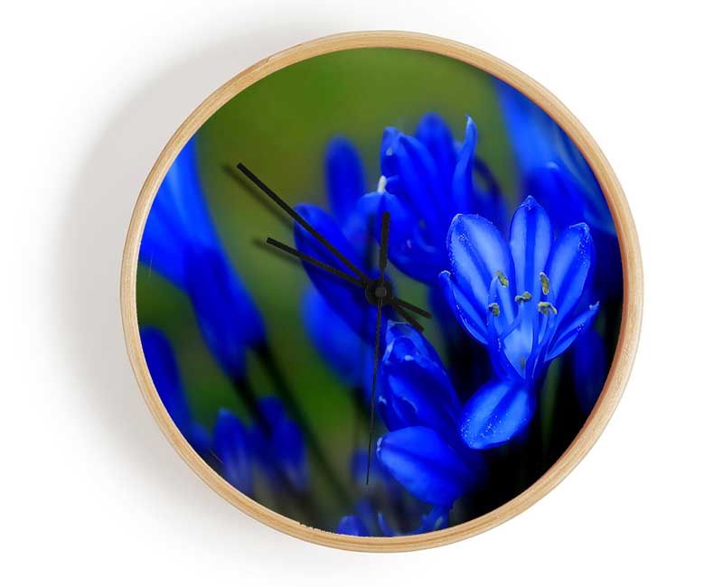 Blue Soft Look Clock - Wallart-Direct UK