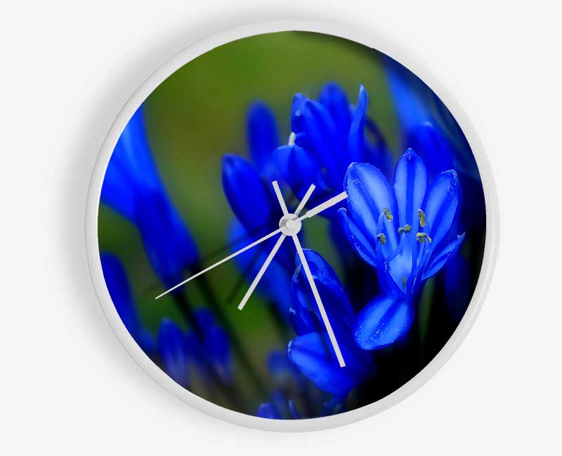 Blue Soft Look Clock - Wallart-Direct UK