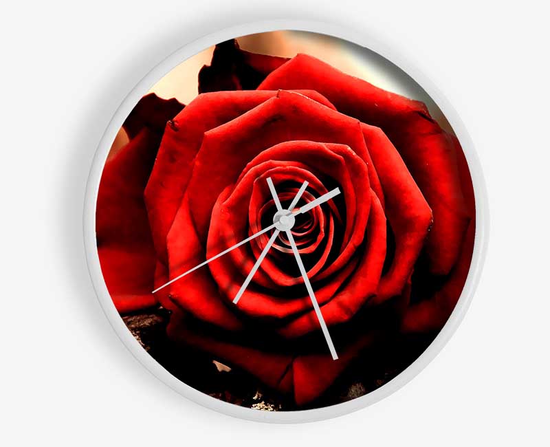 Valentines Day Rose Clock - Wallart-Direct UK