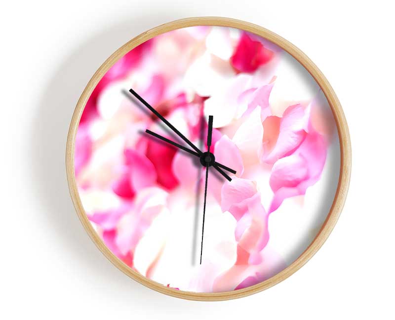 Pink Orchid Galour Clock - Wallart-Direct UK