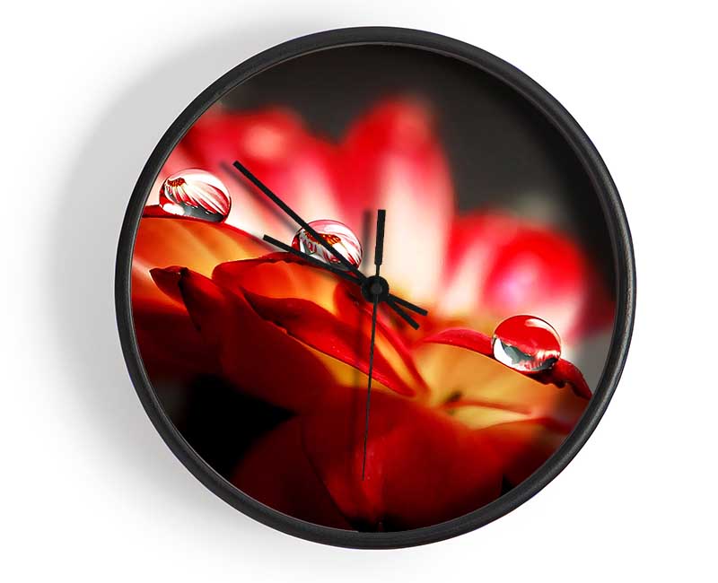 Macro Drops Clock - Wallart-Direct UK