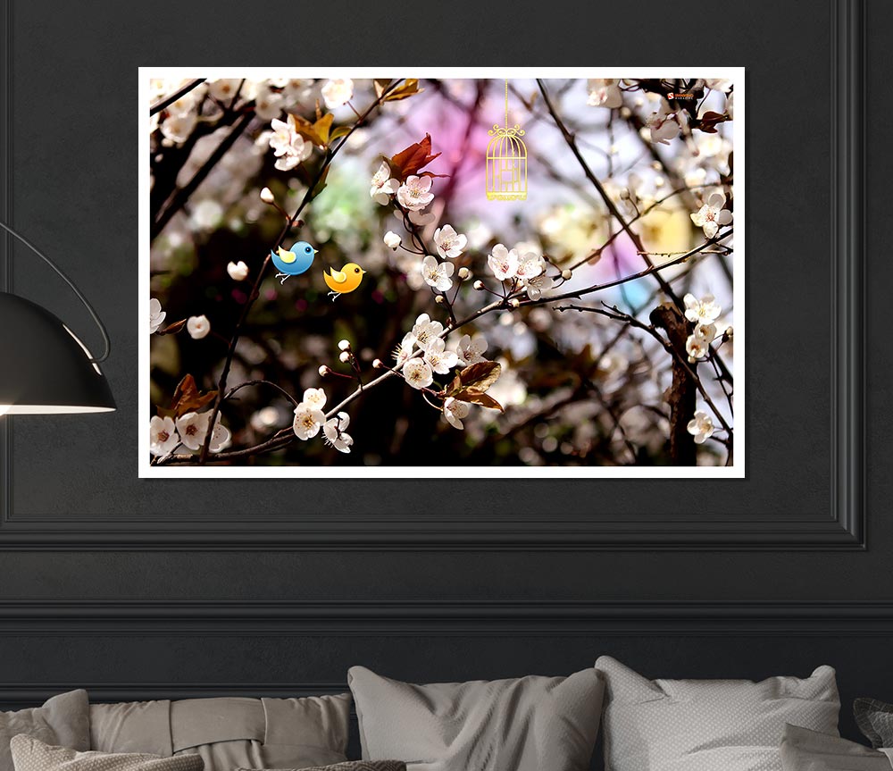 Welcome Spring Print Poster Wall Art