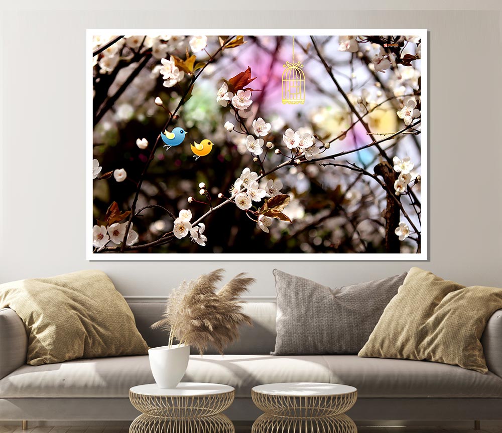 Welcome Spring Print Poster Wall Art