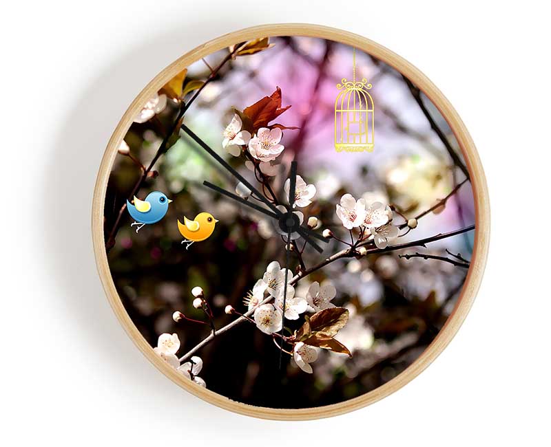 Welcome Spring Clock - Wallart-Direct UK