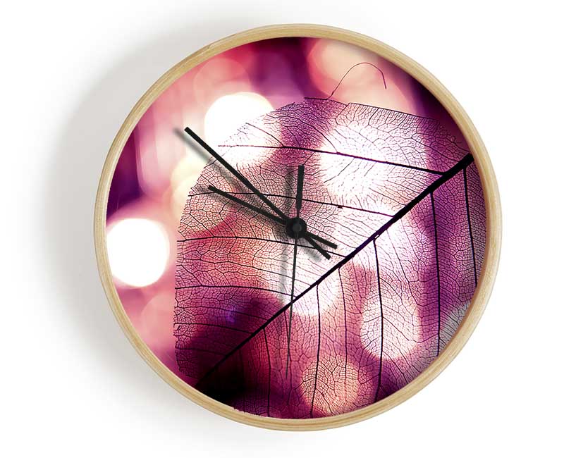 Sparkle Leaf Clock - Wallart-Direct UK