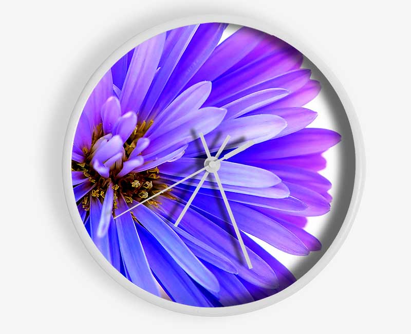 Soft Purple Petals Clock - Wallart-Direct UK