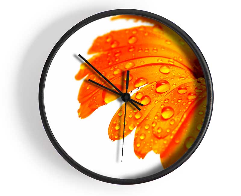 Stunning Fire Glow Petals Clock - Wallart-Direct UK