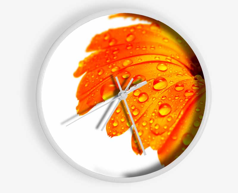 Stunning Fire Glow Petals Clock - Wallart-Direct UK