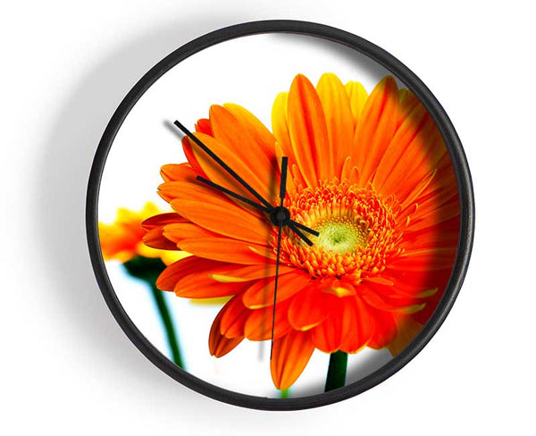 Orange Flames Clock - Wallart-Direct UK