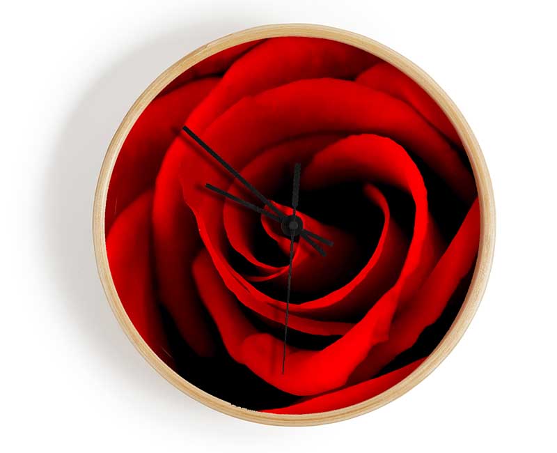 Red Rose Beauty Clock - Wallart-Direct UK