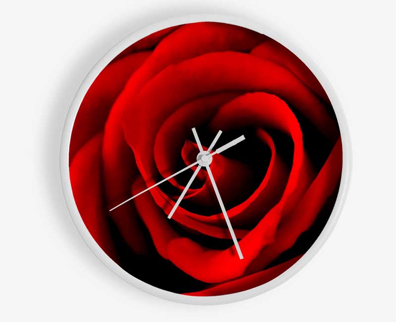 Red Rose Beauty Clock - Wallart-Direct UK