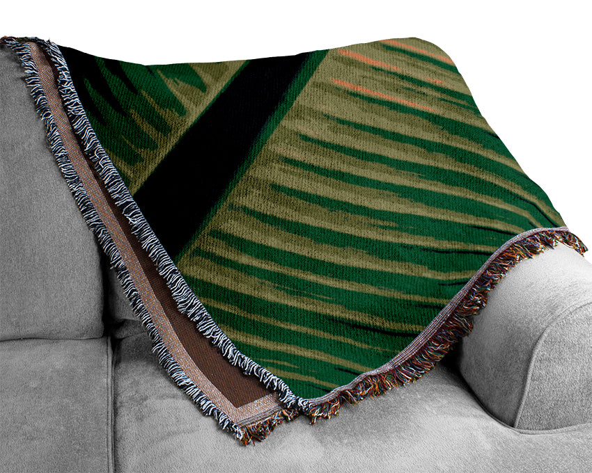 Light Of The Green Leaf Woven Blanket