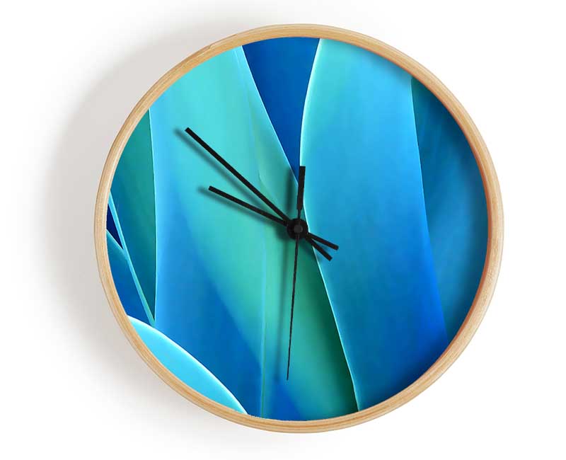 Jungle Leaves Clock - Wallart-Direct UK