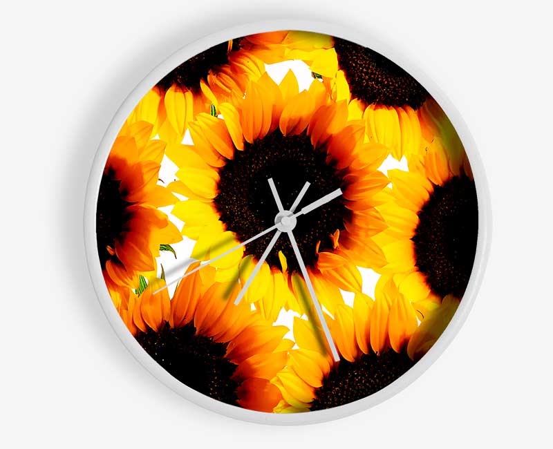 Sunflower Galore Clock - Wallart-Direct UK