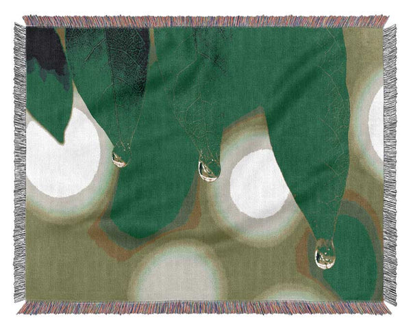 Trio Dewdrop Leaf Woven Blanket