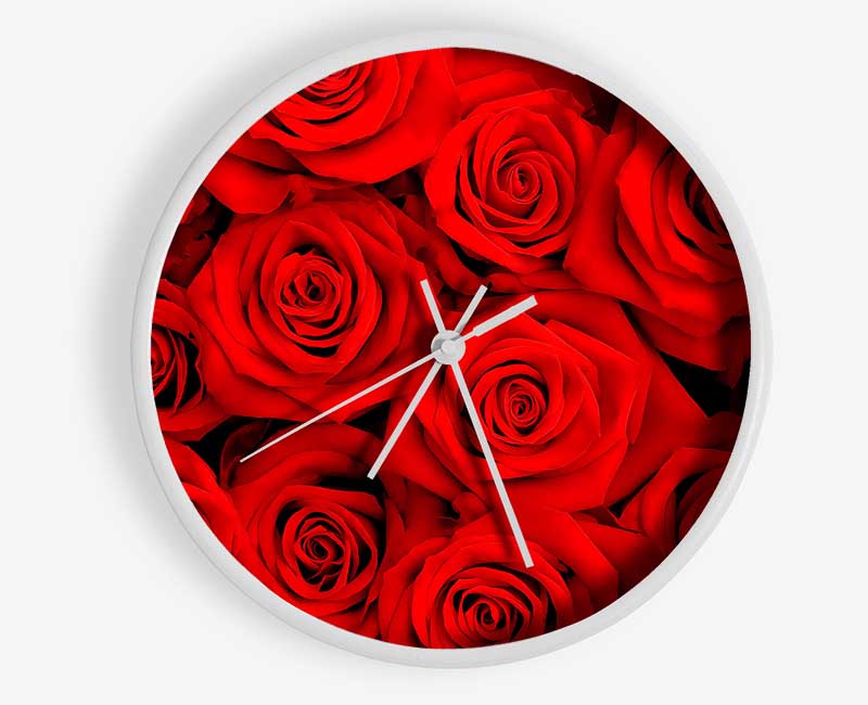 Lovely Roses For The One I Love Clock - Wallart-Direct UK