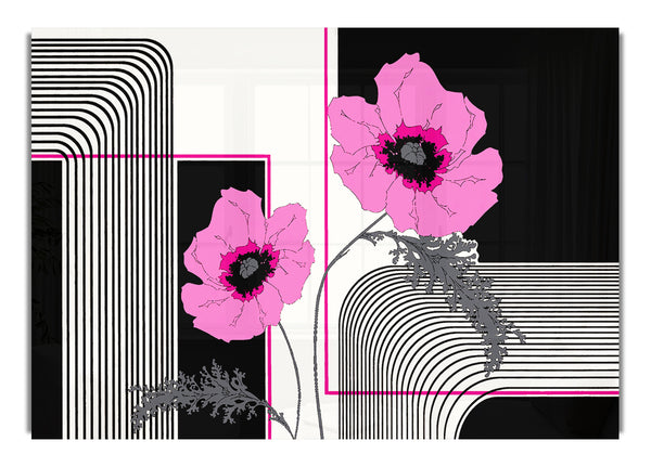 Pink Poppy Stripes