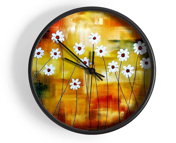 Daisy Whites Clock - Wallart-Direct UK